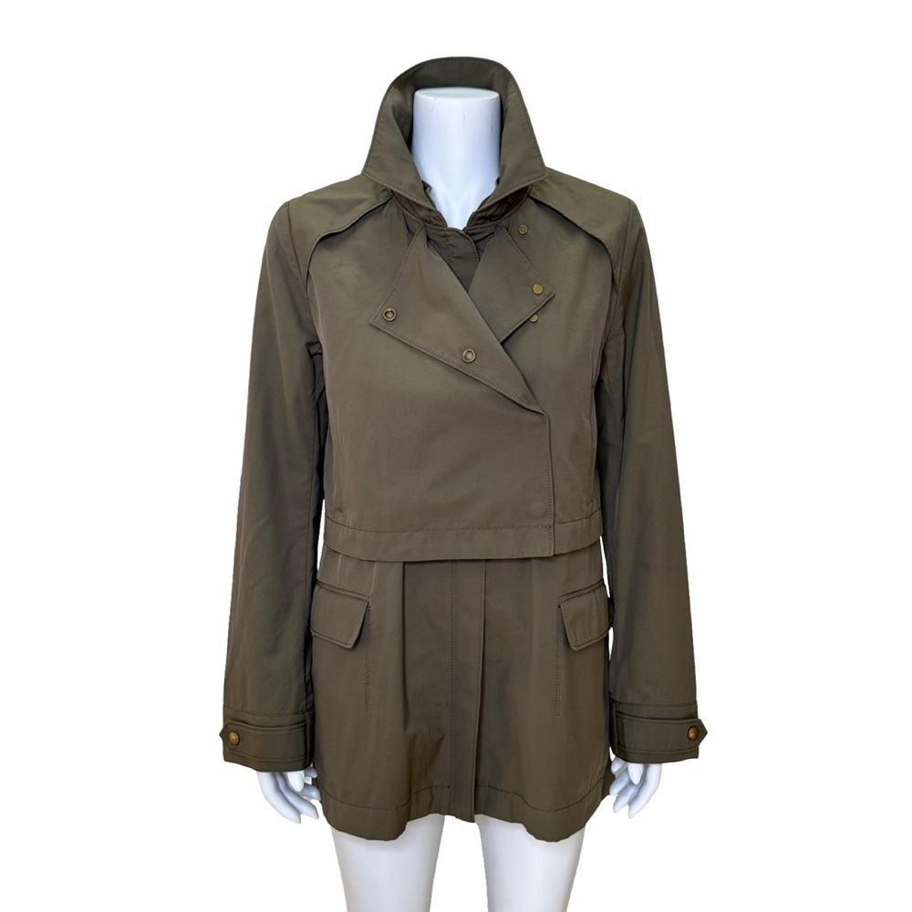 $1295 VERONICA BEARD Safari Parka Olive Jacket Sz 0